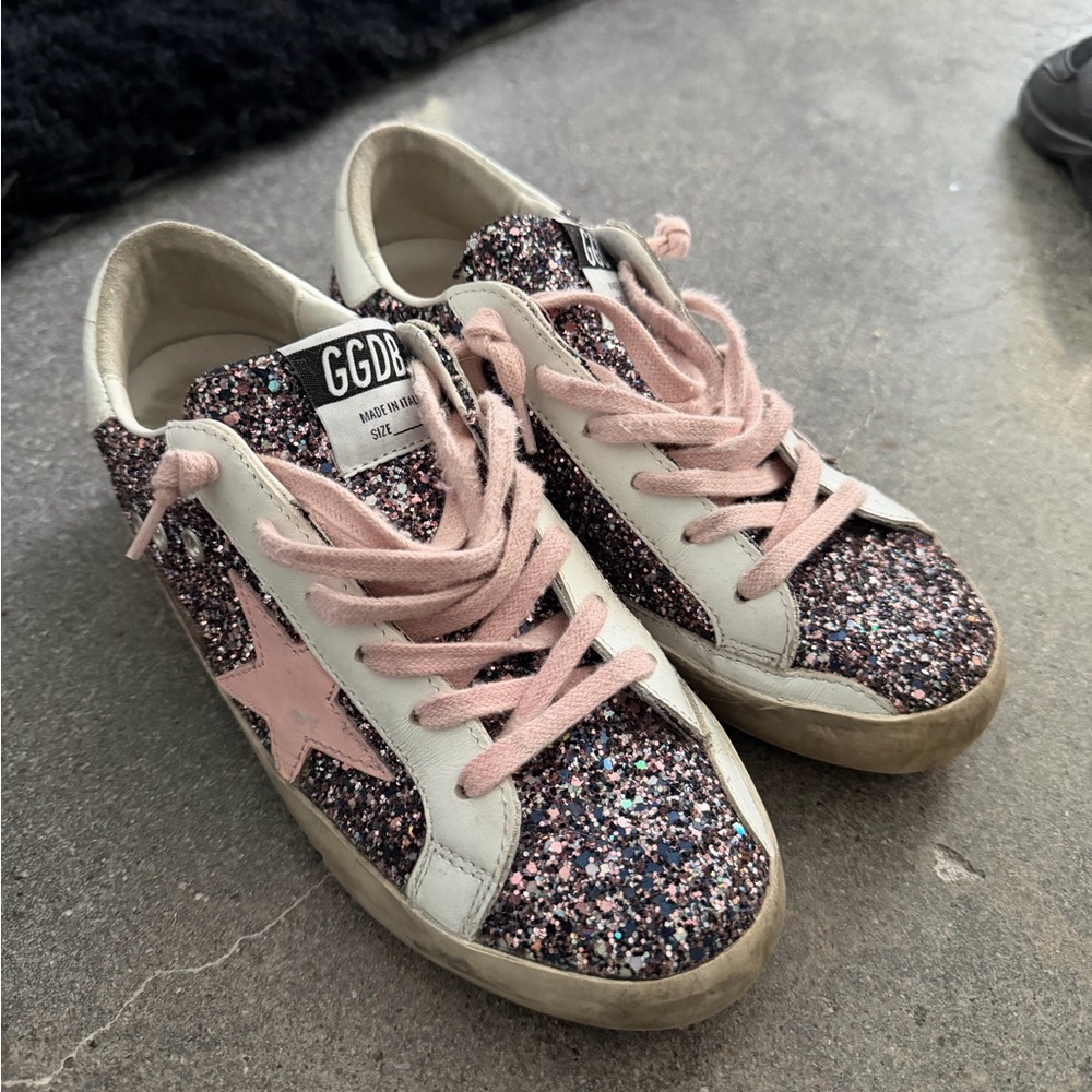 Sparkly Golden Goose dream a new dream